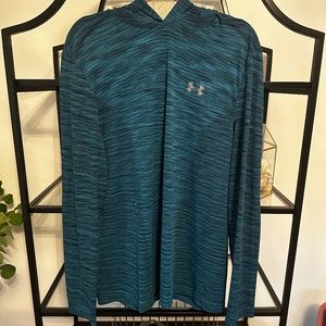 Men's Blue & Black Under Armour Pull Over Size XL